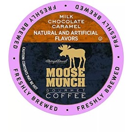 Harry & David Moose Munch Coffee, Milk Chocolate Caramel, 18 Single Serve Cups