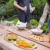Foldable Bamboo Charcuterie Board Set - Unique Cheese Cutting Board