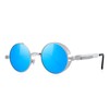 MERRY'S Gothic Steampunk Sunglasses for Women Men Round Lens Metal