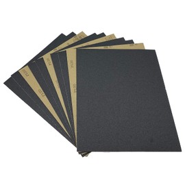 AutKerige 120 Grit Wet Dry Sandpaper, 9 x 11 Inch Sanding Sheets, 10PCS Premium Silicon Carbide Sand Paper for Wood Metal Ceramic or Auto Polishing and Scratches Removing