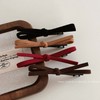 DIY Hair Pin Making Materials & Hair Accessory Components - cd144 Free Size (Deer) Leather Velvet Knot Clip - Deep Coffee 200ea