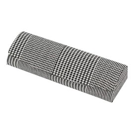 テーシーケース メガネケース おしゃれ 軽量 ハード ケース マグネット式 スチール コットン グレンチェック 薄型 HY-80136-A