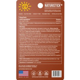 Naturistick Naturistick SPF 30 Vegan Lip Balm C Mineral Sunscreen with Zinc Oxide | Broad Spectrum UVA/UVB Protection | 100% Natural, Coral-Friendly Formula | Oxybenzone Free | 5-Pack Coconut | Made in USA