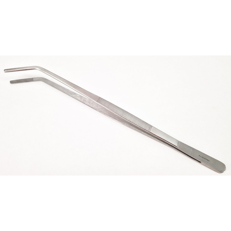Tweezers, Front Angled Version 30 cm for Laboratory Use, Practice,