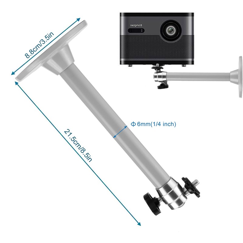 JSMTKJ Universal Ceiling Mount for Projector, Mini Projector Ceiling Mount,