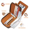 Zipper Wallet for Men, Genuine Leather Zipper Around Purse RFID