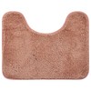 JUJUGO Toilet Mat, U-Shaped Bath Mat, Absorbent, Quick Drying, Anti-Slip,