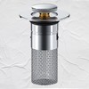 Stainless steel drain trap circular filter drain odor removal For bathroom 2ea