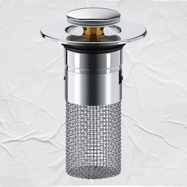 Stainless steel drain trap circular filter drain odor removal For bathroom 2ea