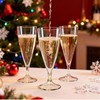 Cozary 5 Pezzi Flute Plastica 155ML, con 1 tazza manicotto,