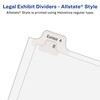 Avery® Allstate®-Style 20% Recycled Collated Legal Exhibit Dividers, 8 1/2"