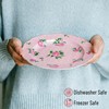 BTaT- Porcelain Floral Plates Set of 8, 8 Inch, Assorted