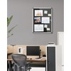 Mifuro 26"x20" Enclosed Bulletin Board, Lockable Weather-Resistant Aluminum Cork Noticeboard