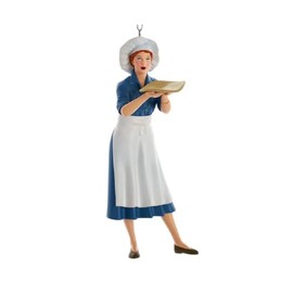 Kurt Adler I Love Lucy Making Pizza Ornament 5.25 Inch Multicolor LU2231