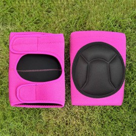 2 Pairs Womens Knee Pads for Kneeling with Adjustable Straps Soft Foam Cushion, Safety Flooring Knee Protector for Gardeners Carpenters Cleaner veterinary, Female Gardening Knee Pads for Work, Pink L