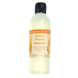 Honey Almond Bubble Bath (8 Ounce) - Phthalate Free Fragrance - Makes A Fun Filled Tub with a Light Nutty Scent