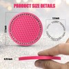 OUZORP Car Cup Coasters Rose RED 2 Pack with Push