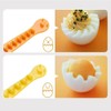 2Pcs Yellow Egg Cutter Set Lace Fruit Slicer Carving Lace