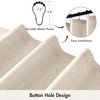 ANRODUO Extra Long Linen Shower Curtain, 108 Inch Long Heavy