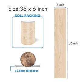 Peel and Stick Floor Tile Waterproof -NO Sticky Residue Left- 12 Pack 18 Sq.Ft, Wood Plank Vinyl Self-Adhesive DIY Flooring Tiles for Bedroom, Living Room, Bathroom （36" x 6"，Yellow Maple）