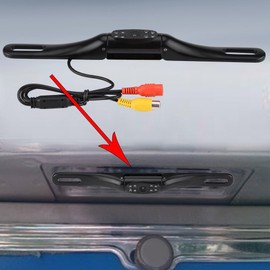KIMISS Cámara de visión Trasera del Automóvil (Ángulo de Visión de 170°), Cámara de Estacionamiento reversa Impermeable