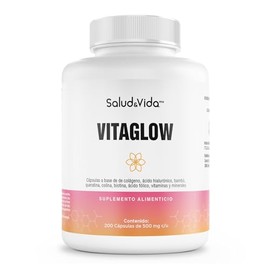 Vitaminas Biotina Colágeno Ácido Hialurónico Queratina Vitamina B12 Ingredientes Activos 200 Cápsulas Vitaglow Gluten Omg