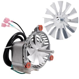 3-21-08639 Combustion Blower Exhaust Fan Motor for Harman Accentra & P35I & PF120 Pellet Stoves Inserts, with 3-21-00661 4 3/4" Single-sided Paddle Fan Blade Impeller for Harman