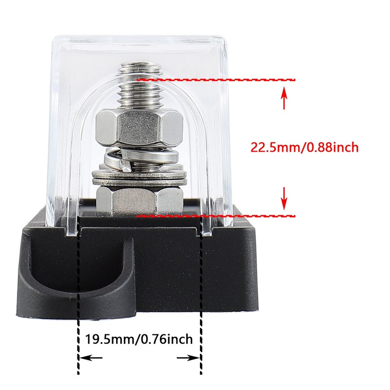 SIGANDG MEGA AMG Automotive Fuse Holder for ANM Bolt-On Fuse