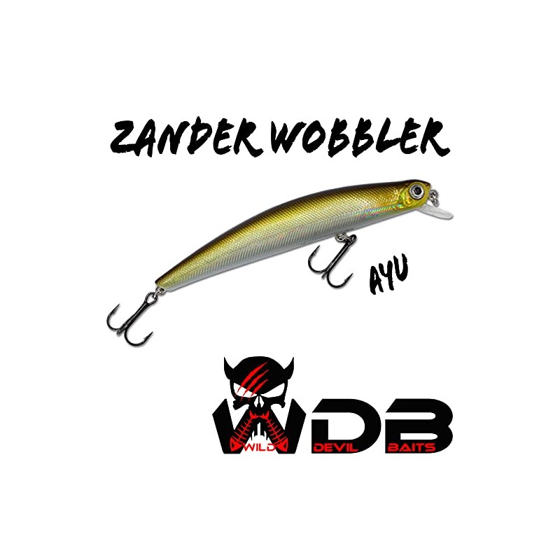 Angel-Berger Wild Devil Baits Zander Wobbler Artificial Bait Flat Runner