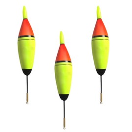 3 Pieces Fishing Floats Set Luminous Fishing Floats Night Fishing EVA Foam Floats with Green LED for Pike Carp Bass (10/20/30g)