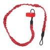 2Pcs Kayak Paddle Leash Nylon Rubber Corrosion Resistant Stretchable Anti