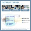 FONHCOO Progressive Multifocal Reading Glasses for Women Men, Anti Blue