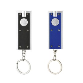 Zale Yardley Keychain Pack of 2, Led Keyring with Flash Light, Key Organizer, Key Holder, Key Chain Flash Light for Camping Outdoor Emergency Daily Use (Black and Blue)