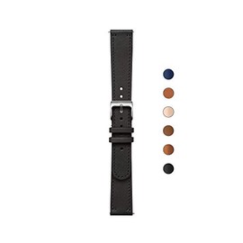 Withings - Leather Bracelets for Steel HR, Steel HR Sport, Move ECG and Move, black, 18mm
