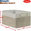 Simple Houseware Large Decorative Fabric Storage Bin Basket for Nursery,
