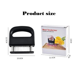 Lonwiner Meat Tenderizer 48 Pieces Meat Tenderizer with Ultra Sharp Needle Blade Stainless Steel for Preparing Steak Beef with Cleaning Brush Meat Needles for Chicken Pork Beef