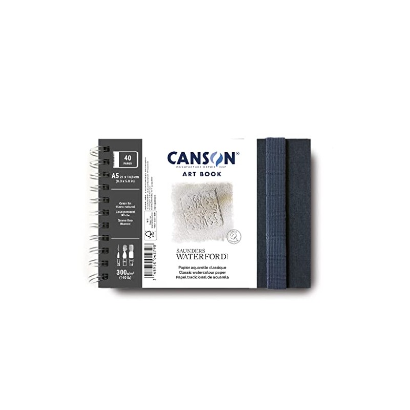CANSON Professional Fine Grain Watercolor Paper Saunders Waterford 300gsm A5