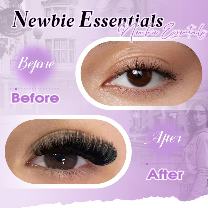 WENDY LASHES Lash Clusters, 200D D Curl DIY Eyelash Extensions