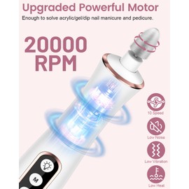 Nail Cutter - Nail Cutter for Gel Nails - Electric Nail File Nail File for Gel Nails and Acrylic Nails, Nail Shapes, Callus