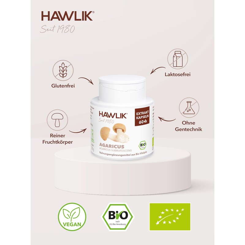 Agaricus Extract, 60 capsules