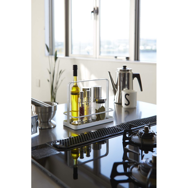 Yamazaki Spice Rack, Alloy Steel, White, One Size