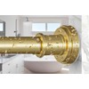 ZYRW Gold Shower Curtain Rod 36-68 Inch(3-5.6ft) Never Rust No