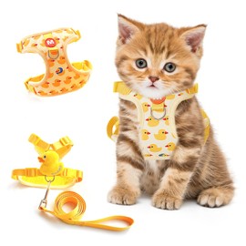 LUPAPA Cat Harness and Lead, Vest Harness for Preventing Escape. Perfect for cats and small dogs