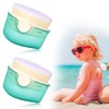 2pcs Sunscreen Applicator, Portable Sunscreen Brush Body Makeup Foundation Sunblock