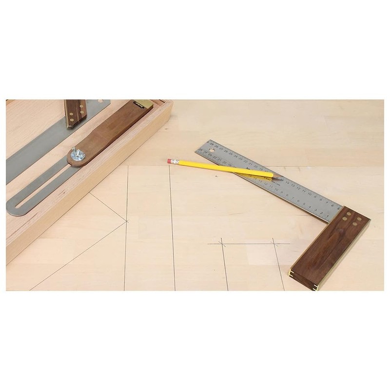 Hedue Walnut 300 mm Blade 45 mm Stainless Steel Framing