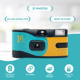 Fotofilm Pro Disposable Camera Single Use Film Ultramax 400 27 Exposure Flash