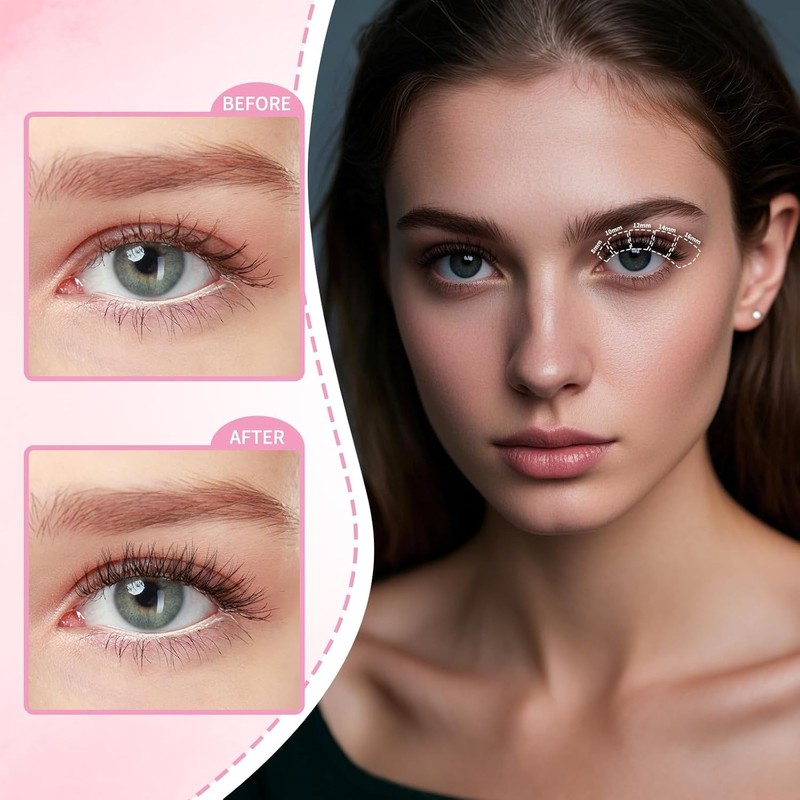 uCoolMe Venus Lash Clusters Kit 8-16mm with 5-6mm Bottom Lashes