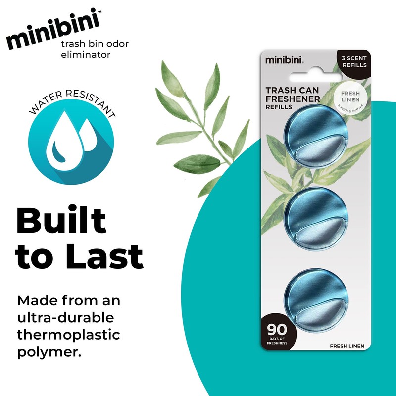 Flint Minibini Trash Can Deodorizer and Odor Eliminator, Garbage Can