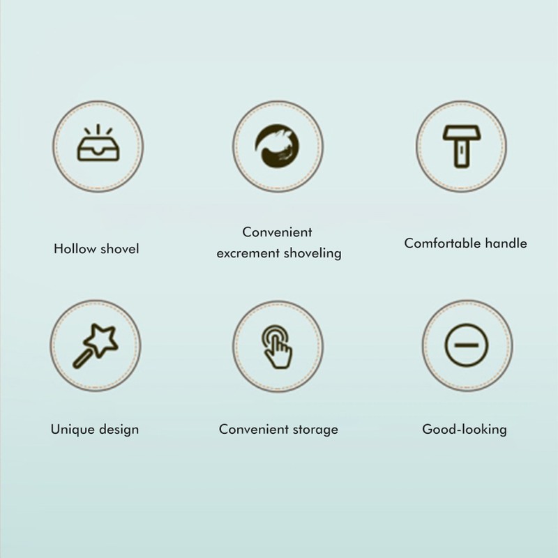 One Piece Cat Litter Shovel with Waste Container Cat Litter