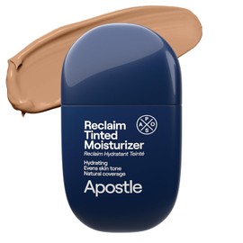 APOSTLE Reclaim Tinted Moisturizer for Men (6 Cornwall) - Niacinamide, Vitamin E, Squalane, Hyaluronic Acid, Tinted Face Moisturizer For Men. Hydrates, Evens Skin Tone, Reduces Fine Lines, 1 Fl. Oz.